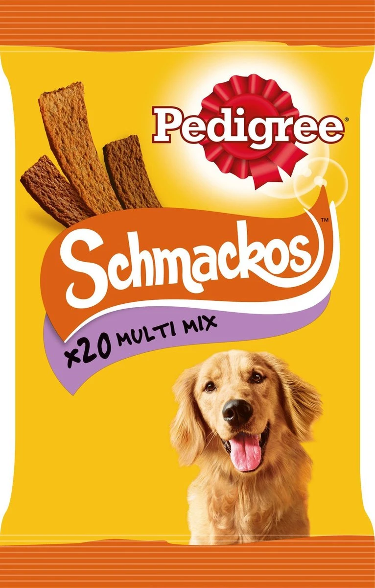 Pedigree Smackos Multimix Hondensnacks - 9 X 20 Stuks 3 Pedigree Smackos Multimix Hondensnacks - 9 X 20 Stuks