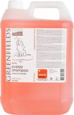 Greenfields - Milde Hondenshampoo Puppy - Zachte Shampoo Met Babypoeder Geur - Inhoud 270 Ml Of 5 Liter - 270 Ml -Huisdier Benodigdheden 775x1200 1