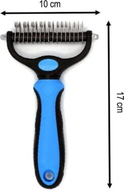Merkloos 2 Zijdige Ondervacht Hondenkam - Hondenborstel Kortharig/Langharig - Kattenkam - Klittenkam Kat/Hond - Kattenborstel - 10 Cm. -Huisdier Benodigdheden 775x1200
