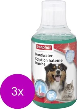 Beaphar Mondwater Hond/Kat - Gebitsverzorging - 3 X 250 Ml -Huisdier Benodigdheden 850x1200 3