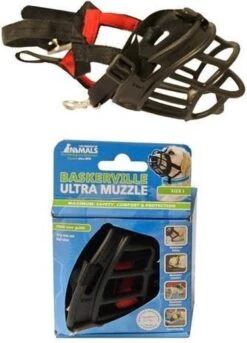 Company Of Animals Baskerville Ultra Muzzle - Muilkorf - Maat 3 (M) - Zwart -Huisdier Benodigdheden 863x1200