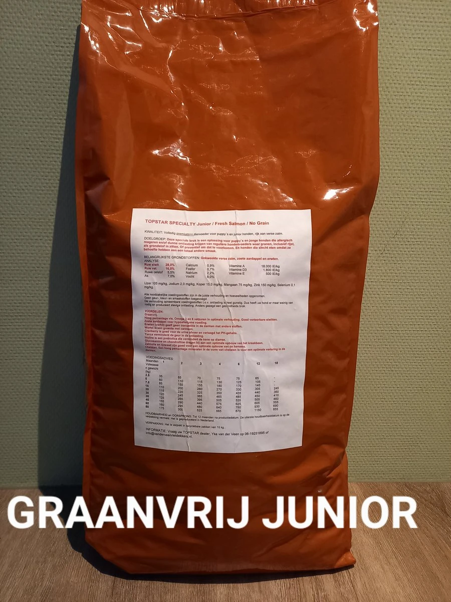 Topstar Specialty Fresh Salmon No Grain Junior 15 Kg 3 Topstar Specialty Fresh Salmon No Grain Junior 15 Kg