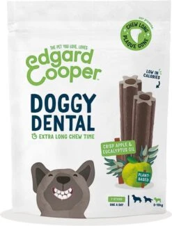 Edgard & Cooper Doggy Dental Sticks Appel - Eucalyptusolie Large -Huisdier Benodigdheden 911x1200