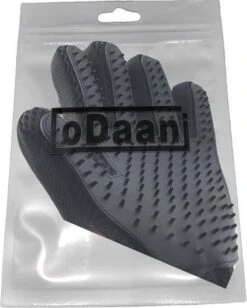 Borstel Voor Huisdieren - 2 Stuks LINKS + RECHTS - Voor Elke Vacht - Silicone - Vachtborstel - Borstel Handschoen - Zwart- ODaani -Huisdier Benodigdheden 962x1200 3