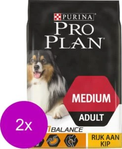Pro Plan Dog Adult Medium Breed Kip - Hondenvoer - 2 X 14 Kg