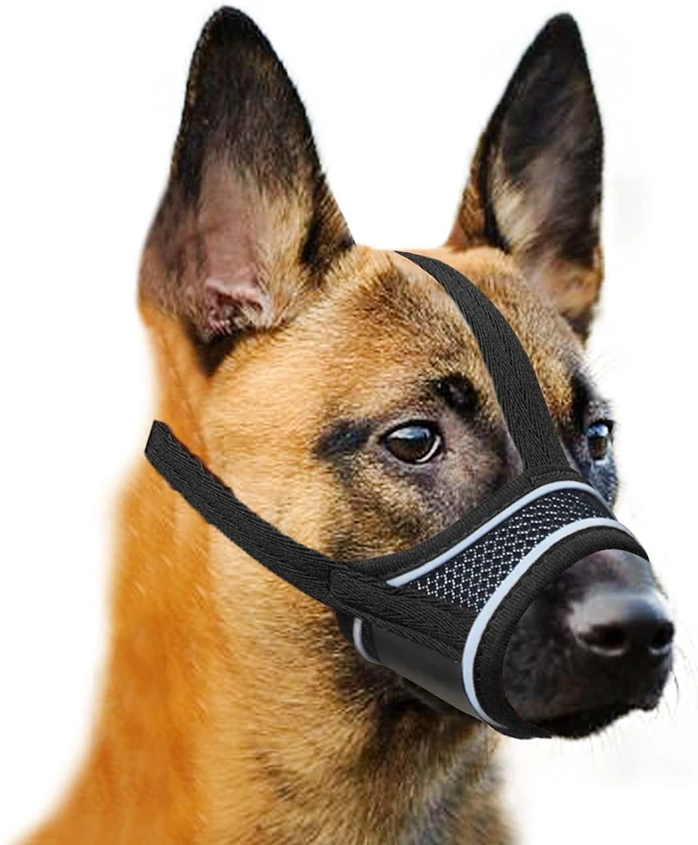 Merkloos Hoog Kwaliteit Muilkorf Met Bedrukt Patroon - Muilkorf Hond - Hondensnuit - Anti Blaf En Bijt - Voor Kleine En Grote Honden Maat M Zwart Reflecterend 3 Merkloos Hoog Kwaliteit Muilkorf Met Bedrukt Patroon - Muilkorf Hond - Hondensnuit - Anti Blaf En Bijt - Voor Kleine En Grote Honden Maat M Zwart Reflecterend